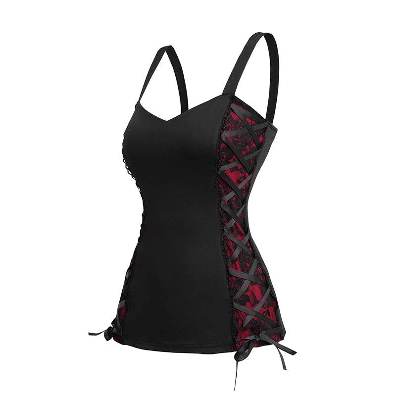 Summer Tank Tops for Women Plain Color Tank Top Ruched Grommet Lace Up Casual Sleeveless Tops топ женский - AIAZ