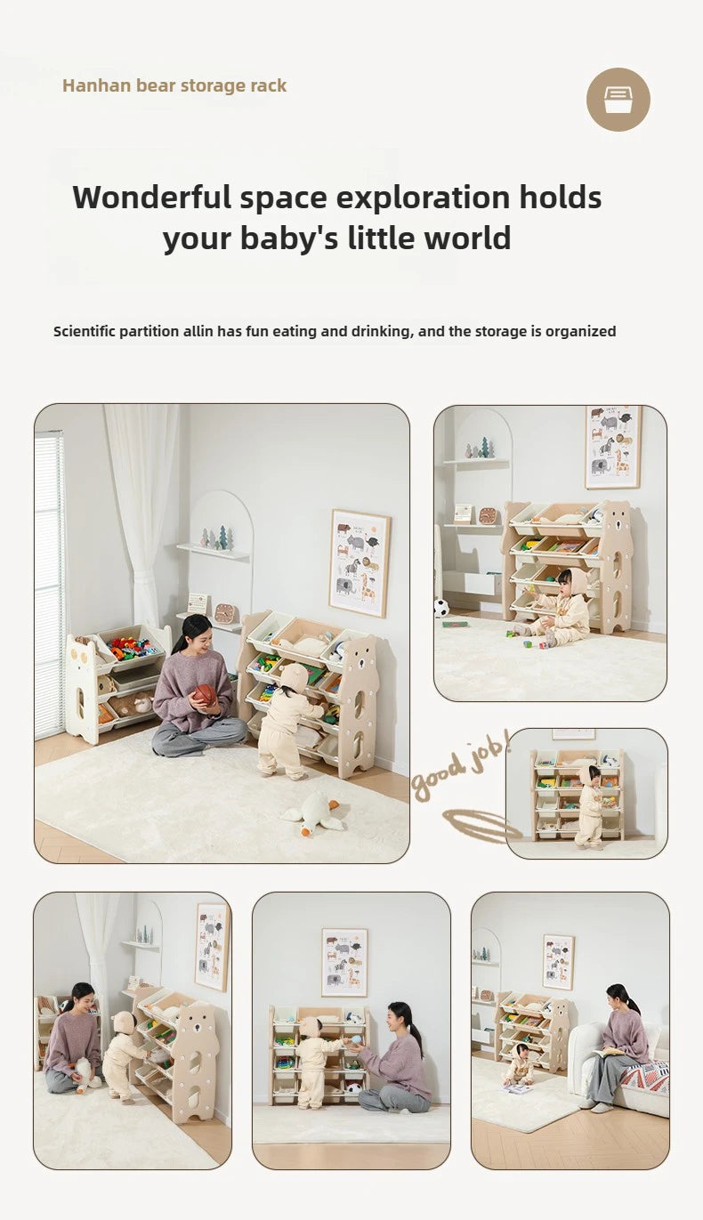 Children's Toy Storage Rack, Floor Standing Multi-layer Storage Rack, Easy Classification and Organization Storage Rack