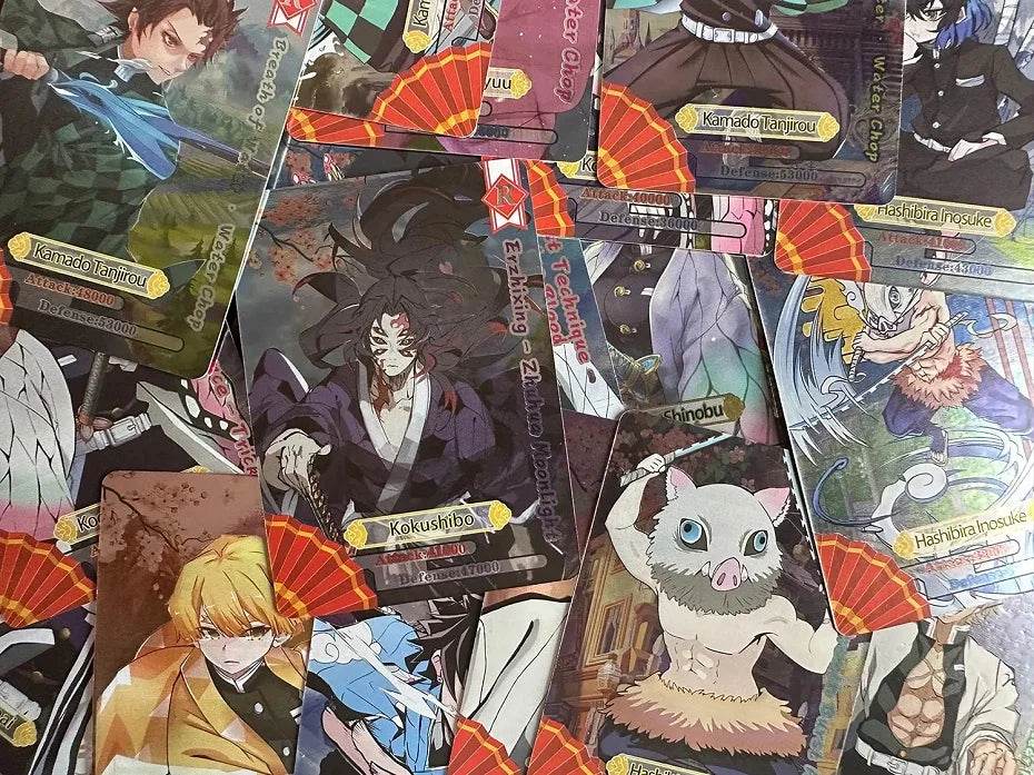 Flash Demon Slayer Cards Mugen Train SSP Card Ultra Rare Card Tanjirou Kamado Nezuko Character Collection Card - AIAZ
