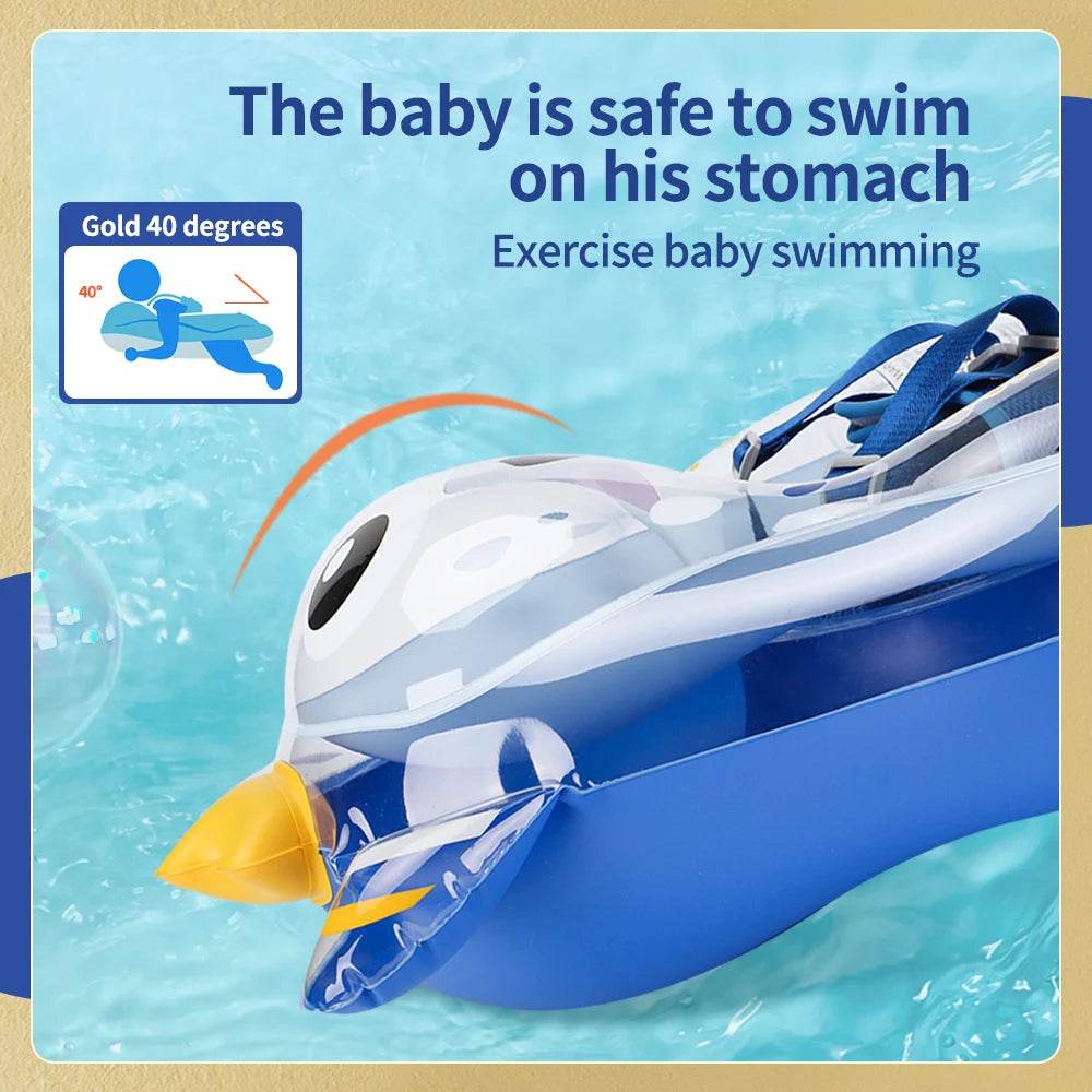 Swimbobo Kids Inflatable Baby Floating Water Toy Swimming Floats Waist Trainer Child Swim Pool Ring PVC Children Float - AIAZ