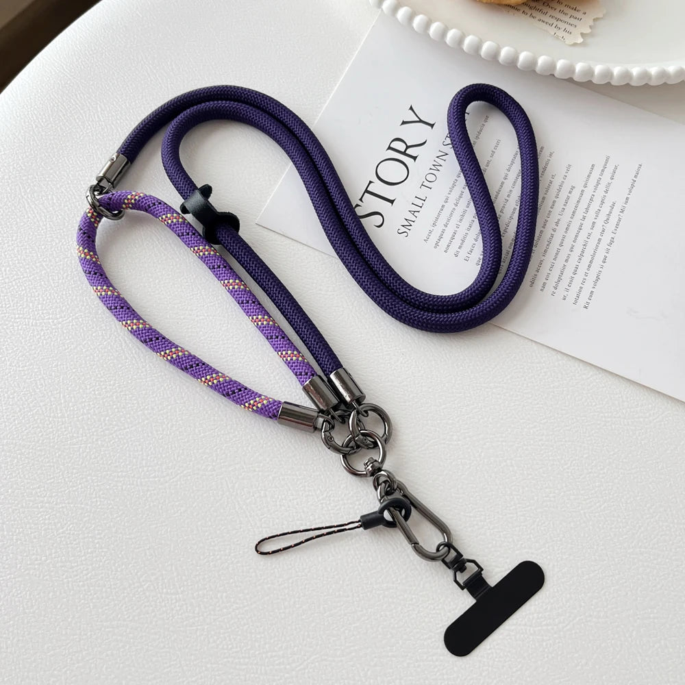 New Three-in-one Multi-Functional Mobile Phone Lanyard Rope Crossbody Strap Neck Lanyard Short Rope Wrist Strap Anti-lost Chain