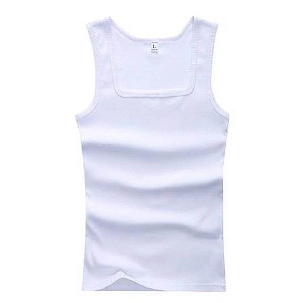 2024 New Men's Pure Cotton Tight Vest Casual Sports Tank Tops Middle-aged Sleeveless Basic Tops Quick Drying Bodybuilding Vest - AIAZ
