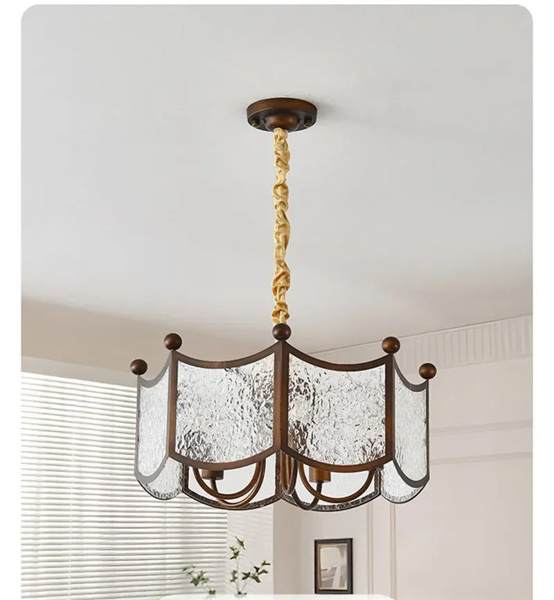 TEMOU Contemporary Restaurant Pendant Lamp French Retro Bedroom Study Villa Hotel Rooms Bar Counter Cafe  Aisle Light