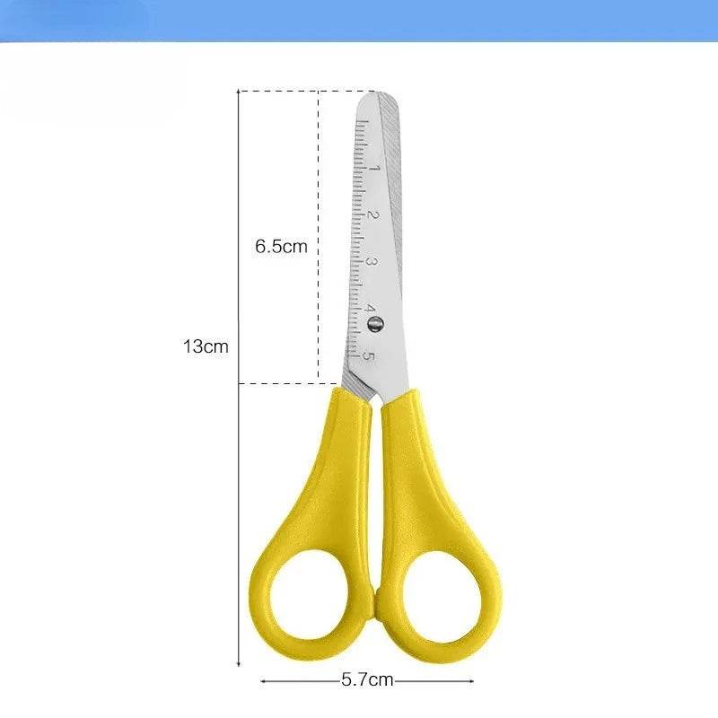 Scissors DIY Handmade Scissors Safety Ruler Scale Scissors Stationery Student School office supplies Scale stationery cute pen - AIAZ