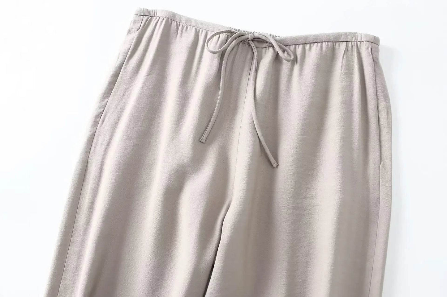 Pajama Style Pants Sets Women 2 Pieces Fashion Oversized Shirts Tops Trousers Women's Suit Two Piece Set Women Outfit - AIAZ