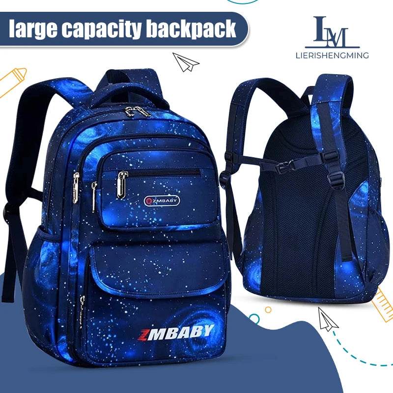Back to School Adjustable Kids School Backpack for Boys Girls Lightweight Growth Design Waterproof Elementary Primary school Boo - AIAZ