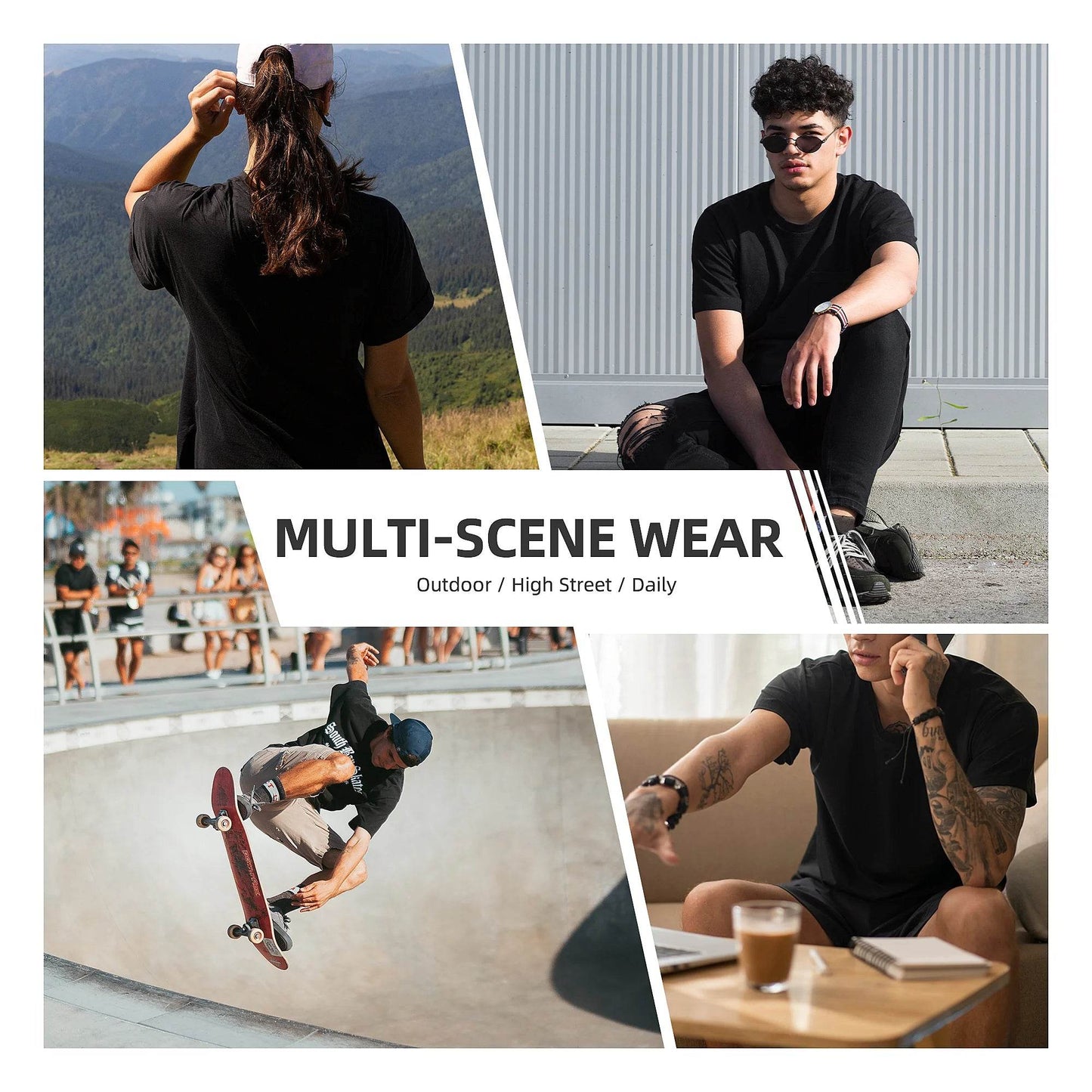 Men's T Shirt Pink-Panthers Drinking Washed T-Shirts Hippie Beach Tee Shirt Y2K Funny Design Casual Clothing Hot Sale - AIAZ