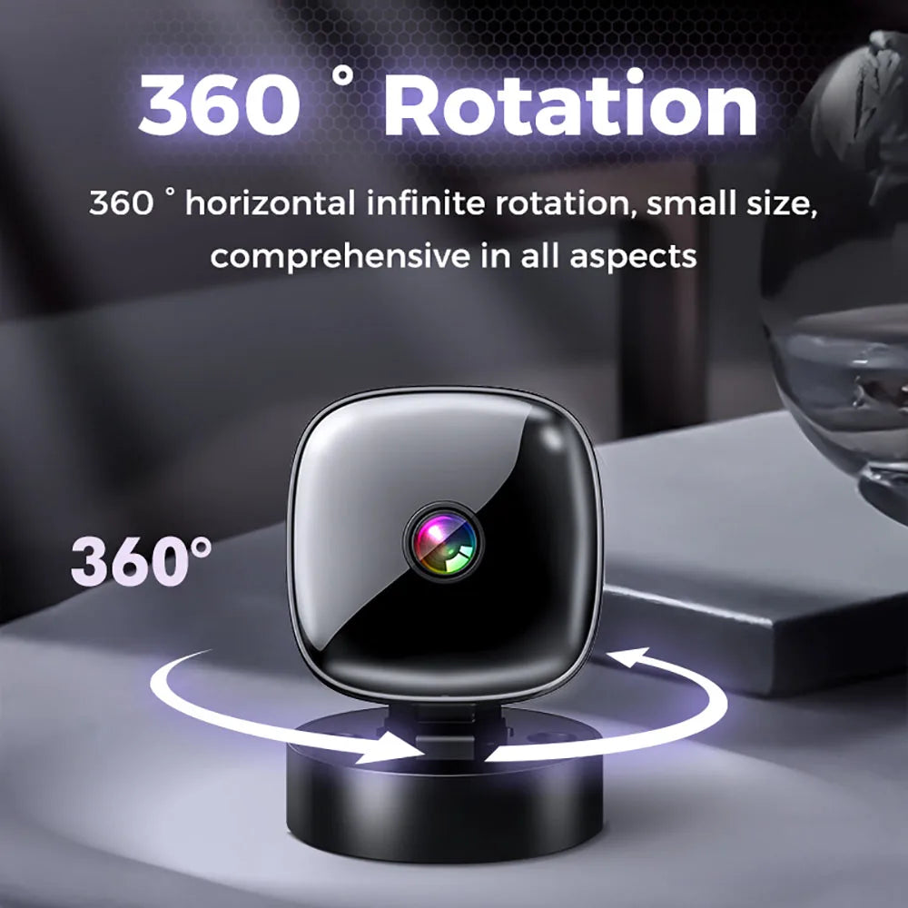 HD 1080P Mini WiFi Camera infrared Night Vision Camera 360° Rotatable Home Security Protection Wireless WiFi Surveillance Camera
