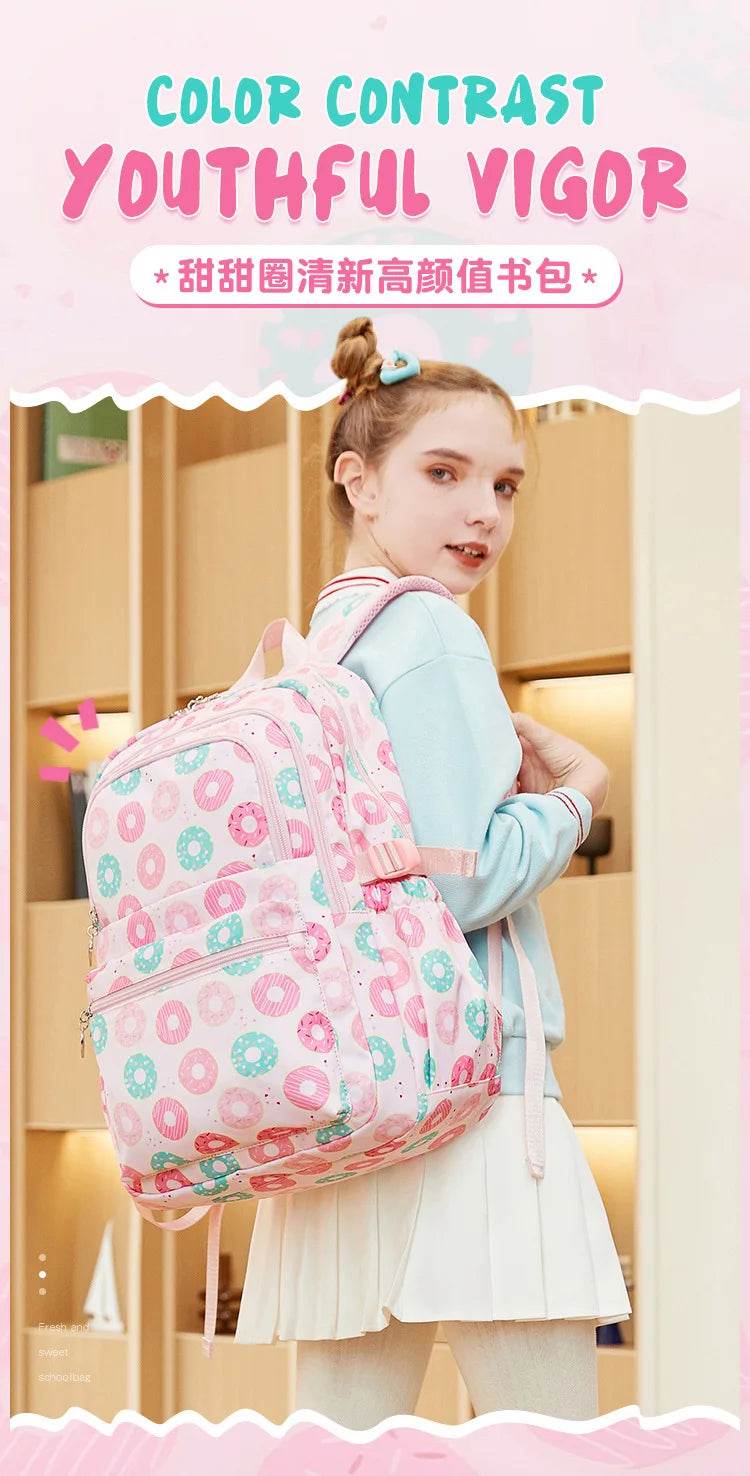 2025 New 3 Pcs Sets Student Schoolbag Girls Fashion Leisure Large Capacity Backpack Junior High School Shoulders Backpack - AIAZ