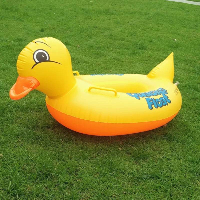 Baby Kids Swimming Floats Cartoon Ring Safety Swimming Ring Inflatable Swim Float Seat Boat Water Fun Pool Toy Gift for Baby Kid - AIAZ