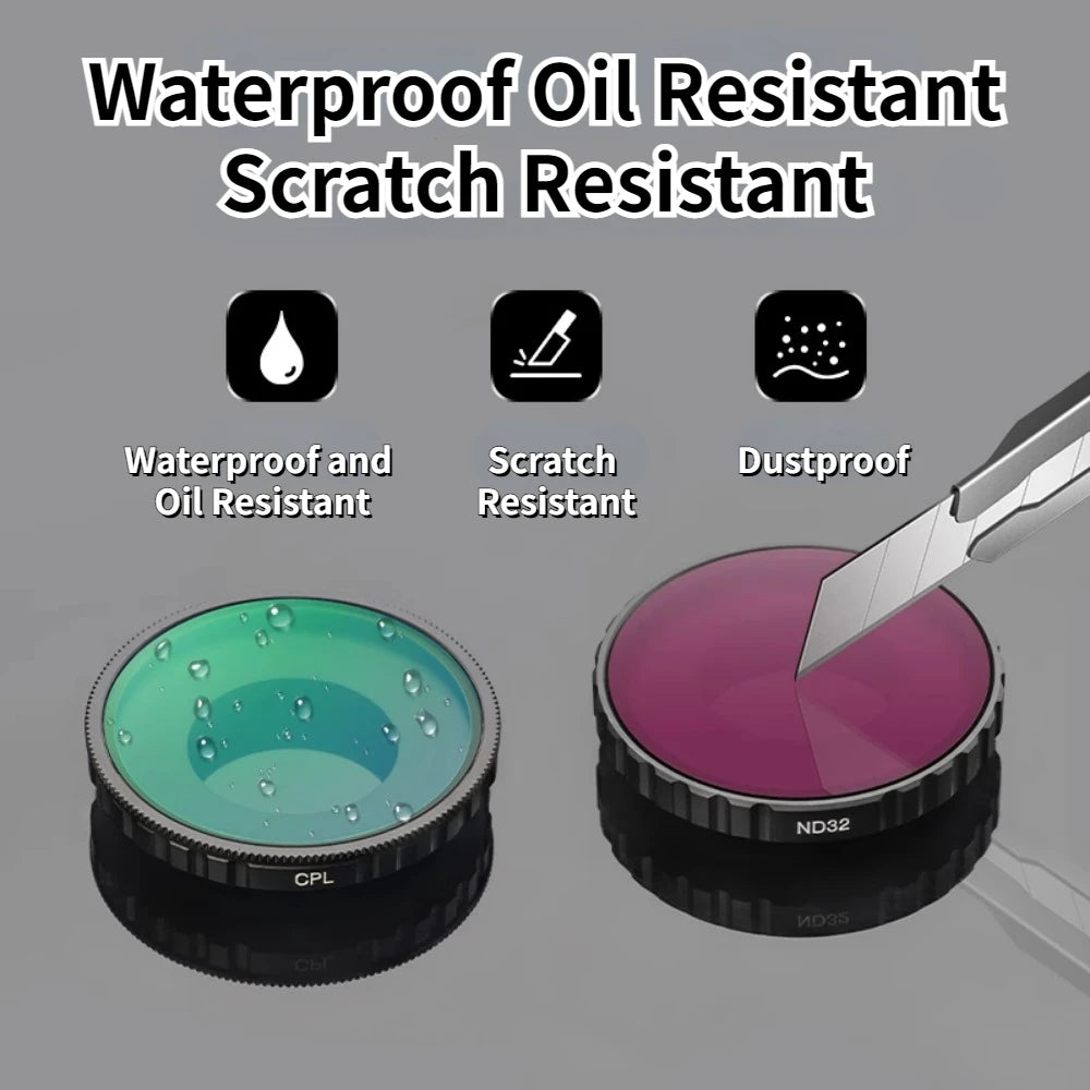 DJI Osmo Action 5pro/4 Filter Set CPL ND8/16/32 Nano Coated Filter Set Action4 Nd Lens Suitable for DJI Camera Accessories