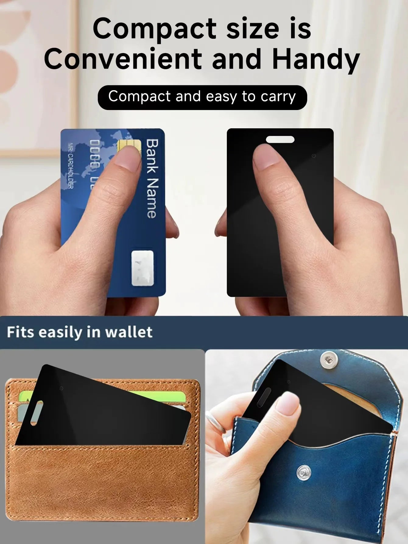 Xiaomi Wallet Anti-loss Card Location Tracking GPS Smart Locator Bluetooth Ultra-thin Wireless Charge Card For iPhone Find My ﻿