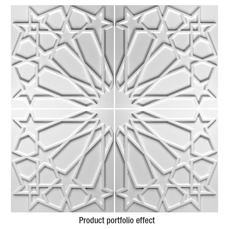 30cm house wall renovation geometric 3D wall panel non-self-adhesive 3D wall sticker art tile 3d wallpaper room bathroom ceiling