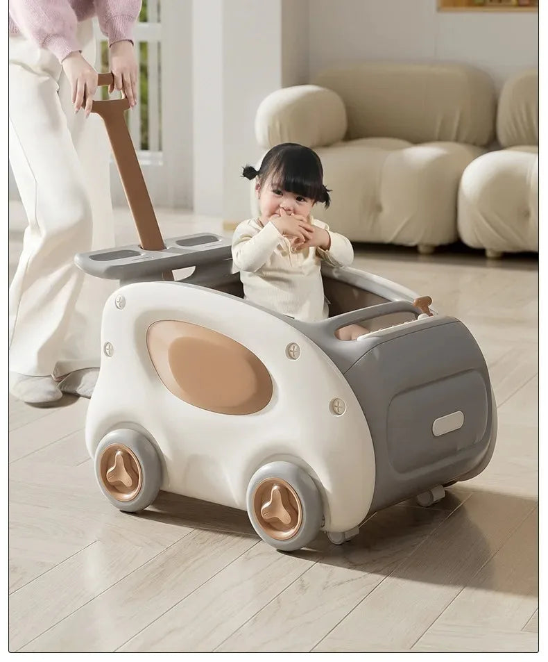 Multifunctional Anti-rollover and Anti-O-leg Baby Children's Toy Hand-pushing Balance Walker
