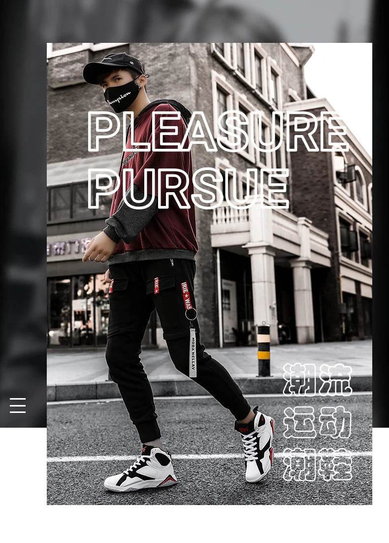 Men Basketball Shoes Fashion Non-slip Mens Casual Sneakers Man Sports High Quality Outdoor Jogging Shoes Boys Athletic Wear Traf - AIAZ