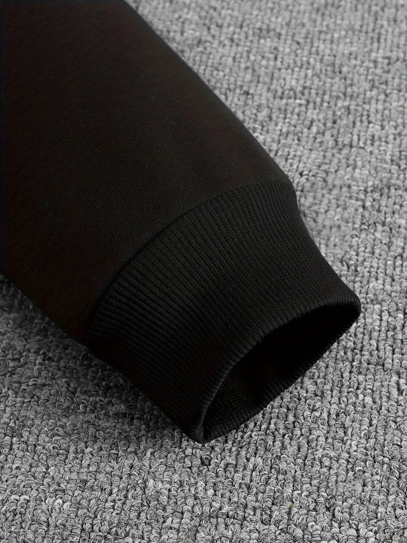 Vintage Compass Print Hoodies for Men High Quality Hooded Long Sleeve Pullover All Season Daily Casual Sports Tops Men's Clothes - AIAZ