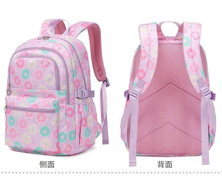 2025 New 3 Pcs Sets Student Schoolbag Girls Fashion Leisure Large Capacity Backpack Junior High School Shoulders Backpack - AIAZ