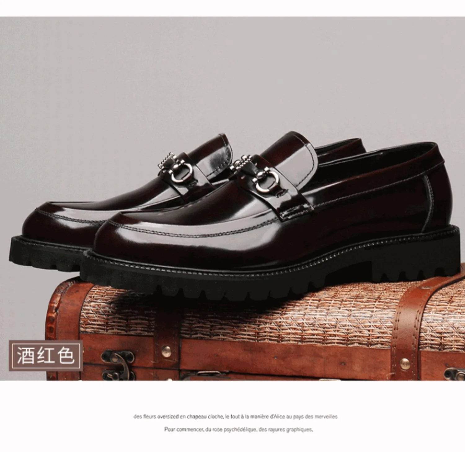 Men's Business Formal Leather Shoes Man Casual Leather Shoes Loafers Casual Business Wedding Shoes for Men Round Toe Slip-On - AIAZ