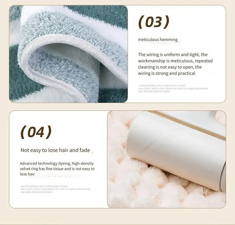 2PCS Thickened Absorbent Bath Towel Striped Pattern Towel Set Soft Face Towel for Home Bathroom Spa Quick Drying Microfiber