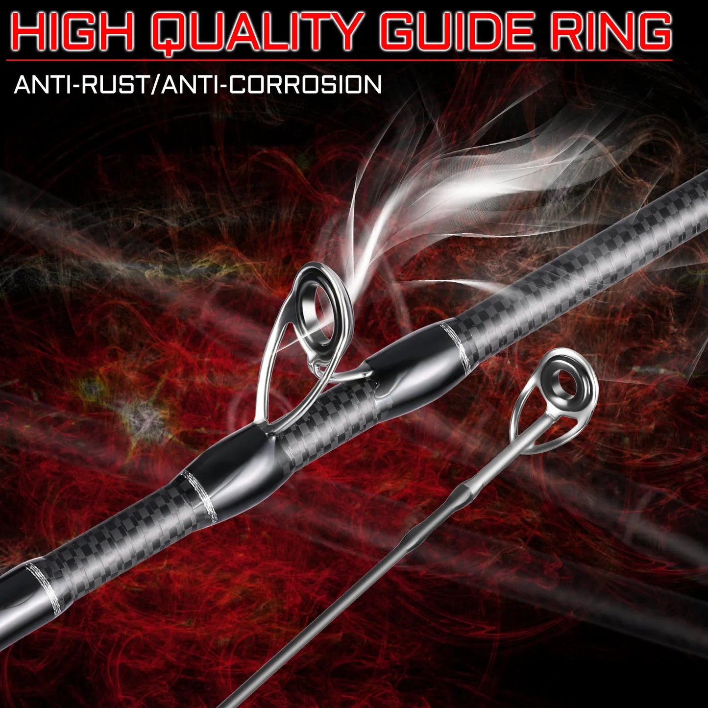 Sougayilang 1.8m 2.1m Lure Fishing Rod Carbon Fiber Spinning Casting Fishing Rod Bait Weight 10-30g Travel Fishing Pole Pesca