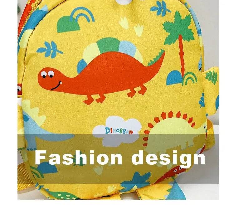 Cute Cartoon Dinosaur Baby Backpacks Kindergarten Schoolbag Children Boys Girls School Bags Adjustable Animals Kid Backpack - AIAZ