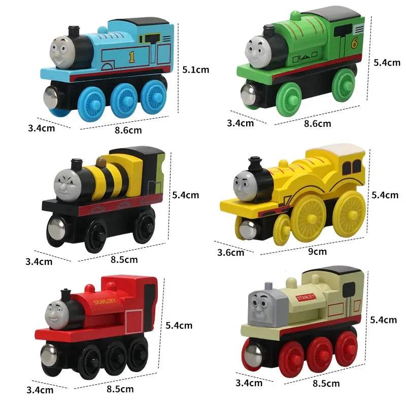 Thomas And Friends Wooden Trains Magnetic Connectable Track Trains Toys Handel Molley Lady Diesol Oliver Donald Educational Toys - AIAZ