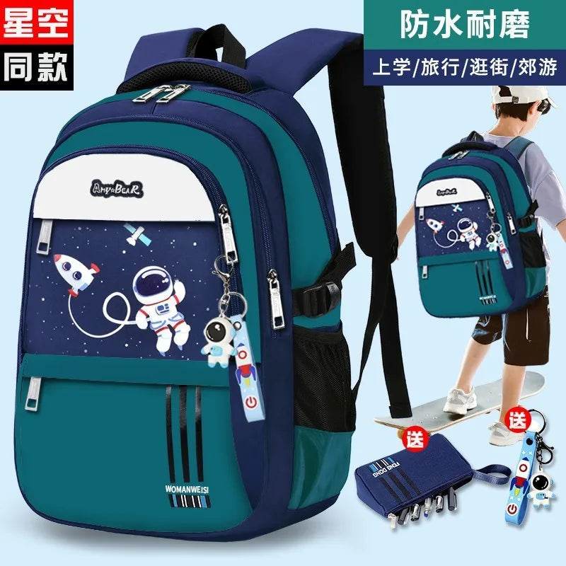 Kids Backpack Children School Bags for Boys Orthopedic School Backpack Waterproof Primary Schoolbag Book Bag Mochila Infantil - AIAZ