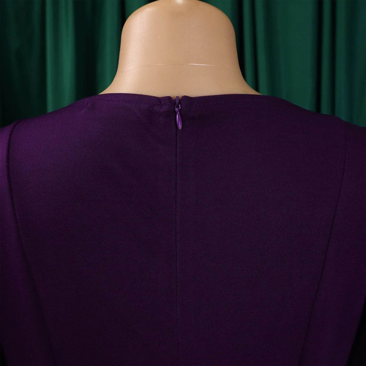 Elegant Office Dress for Women Professional O Neck Short Sleeve Belt Waisted A Line Mid Calf Formal Business Work Dress Midi New - AIAZ