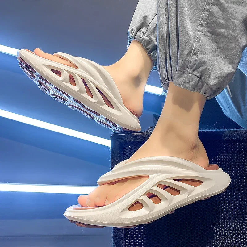 Summer New Men's Slippers Flip Flops Outdoor Indoor Comfortable Soft Slides Casual Shoes Men Beach Sandals Male Slippers