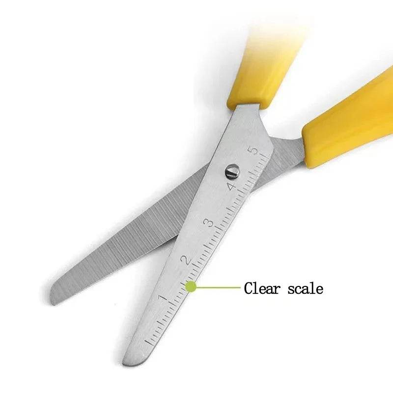 Scissors DIY Handmade Scissors Safety Ruler Scale Scissors Stationery Student School office supplies Scale stationery cute pen - AIAZ