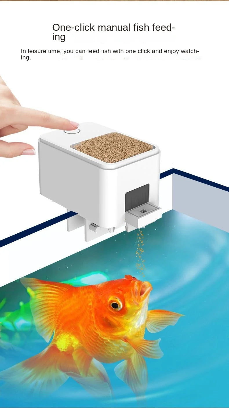 Automatic Aquarium Fish Tank Feeder Timing/Wifi Wireless Smart Phone App Intelligent Speaker Voice Remote Control Fish Feeding