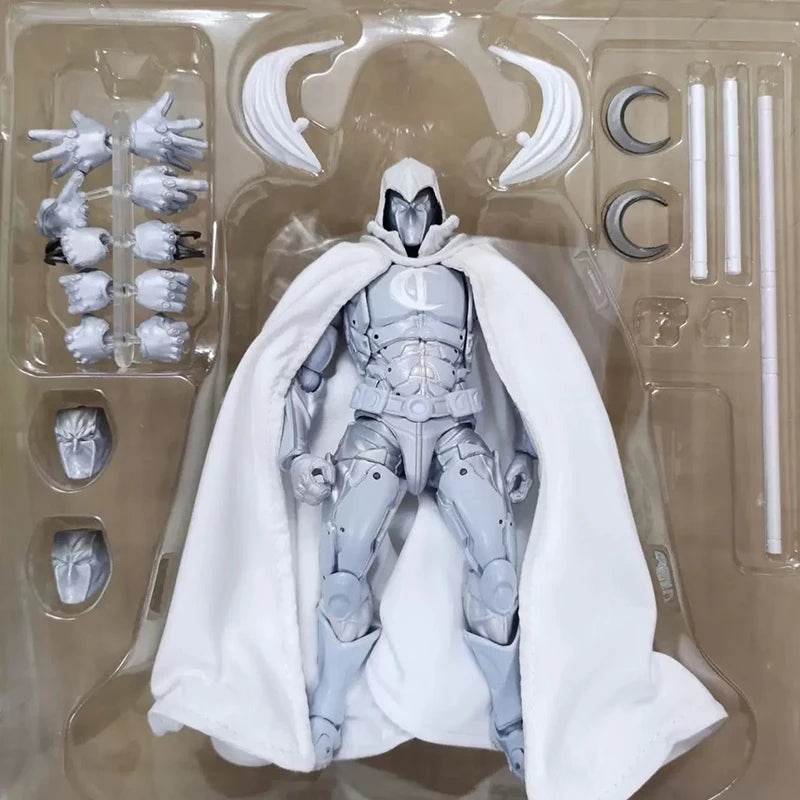16cm Moon Knight Figure Revoltech AMAZING YAMAGUCHI Avengers Marc Spector Action Figurine Collection Ornament Model Toys Gifts - AIAZ