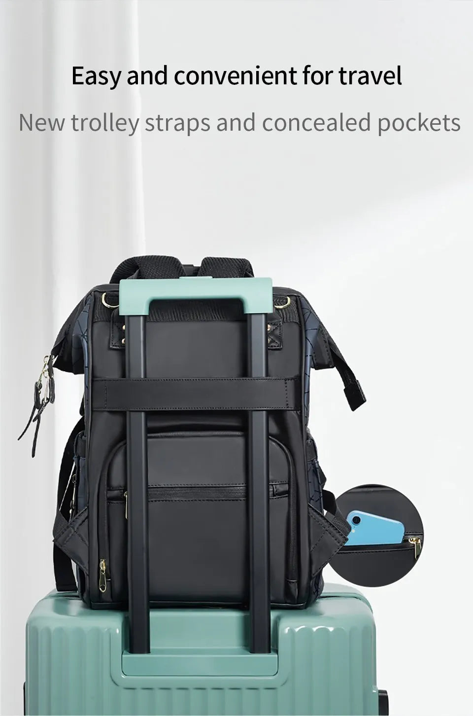 AIBEDILA Mommy Bag Waterproof Large Capacity Fashionable and High Quality Supplies Supplies for Pregnant Women Babies Backpacks