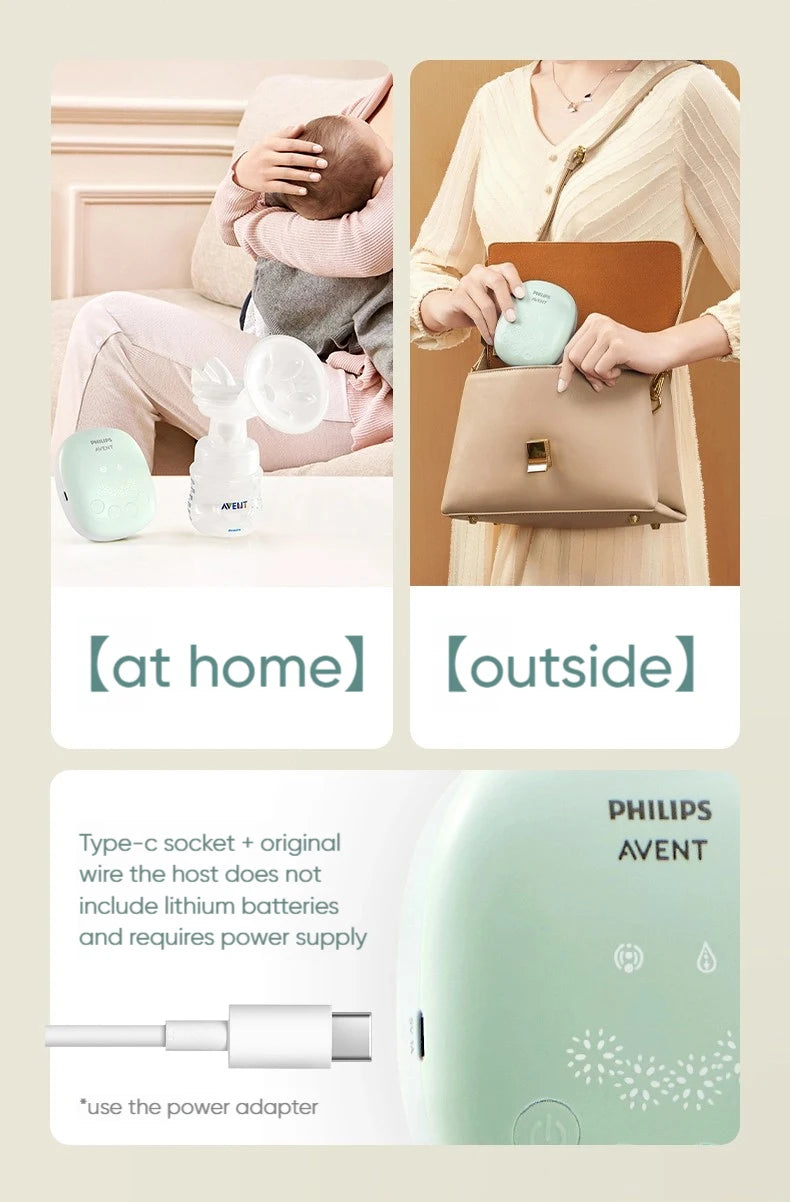 PHILIPS AVENT Electric Breast Pump 2 Modes USB Chargable Silent Portable Milk Extractor Automatic Milker Portable Breast Pump