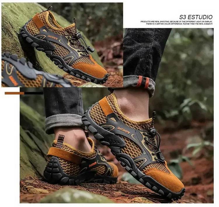 Wear-resistant Shoes for Men Hiking Shoes Jogging Trekking Sneakers Fast Zapatos Outdoor Hombre Invierno Outdoor Anti-slip - AIAZ