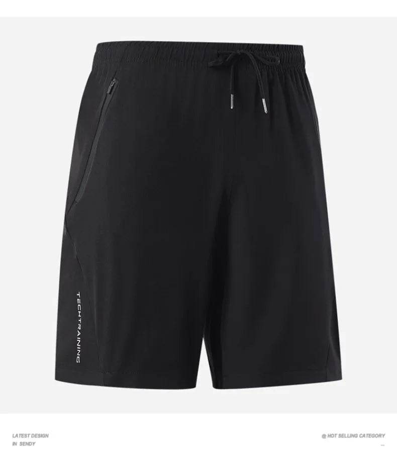 Trendy NEW 2025 Summer Men's Loose Shorts Above Knee Cross Border Beach Basketball Shorts Sweat Absorbing Casual Shorts - AIAZ