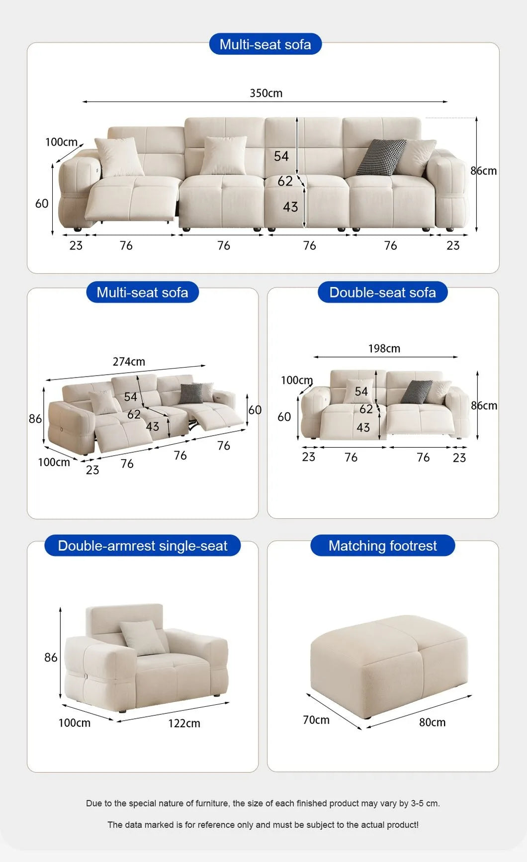 Wholesale High Quality Living Room Furniture Sofas Electric Recliner Fabric Sofa