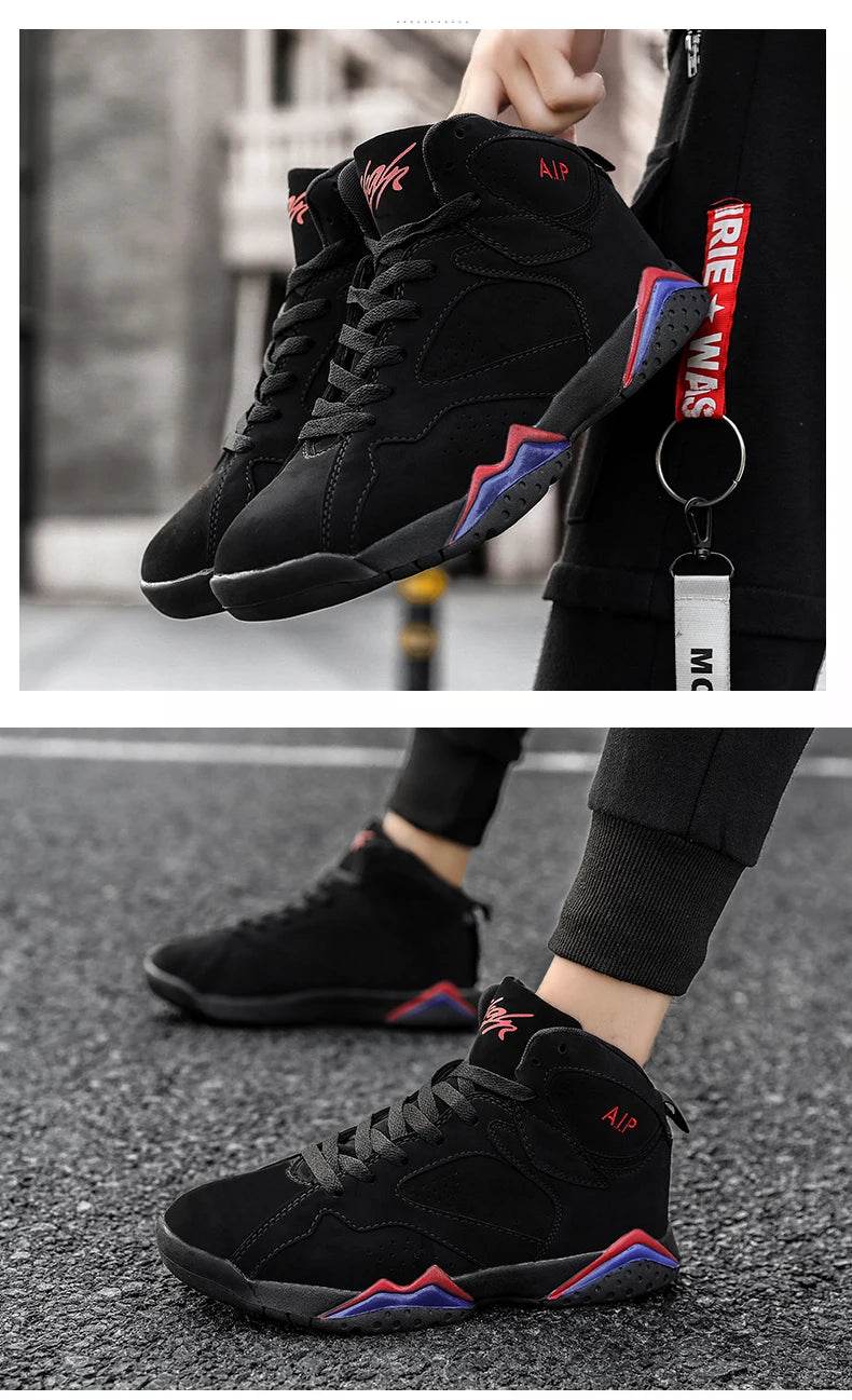 Men Basketball Shoes Fashion Non-slip Mens Casual Sneakers Man Sports High Quality Outdoor Jogging Shoes Boys Athletic Wear Traf - AIAZ