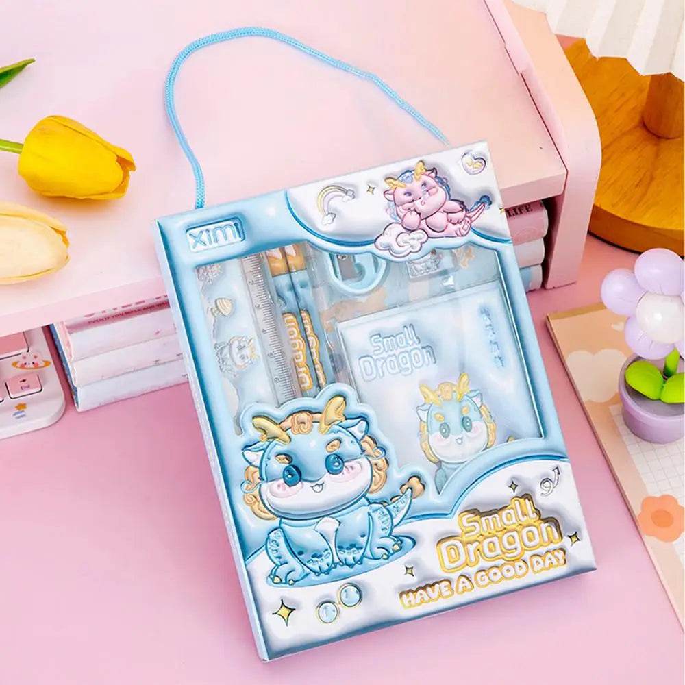 Kids Animals Style Stationery Set 6PCS School Supplies Package Back to School Stationery Pack for Kids Children Girls Boys - AIAZ