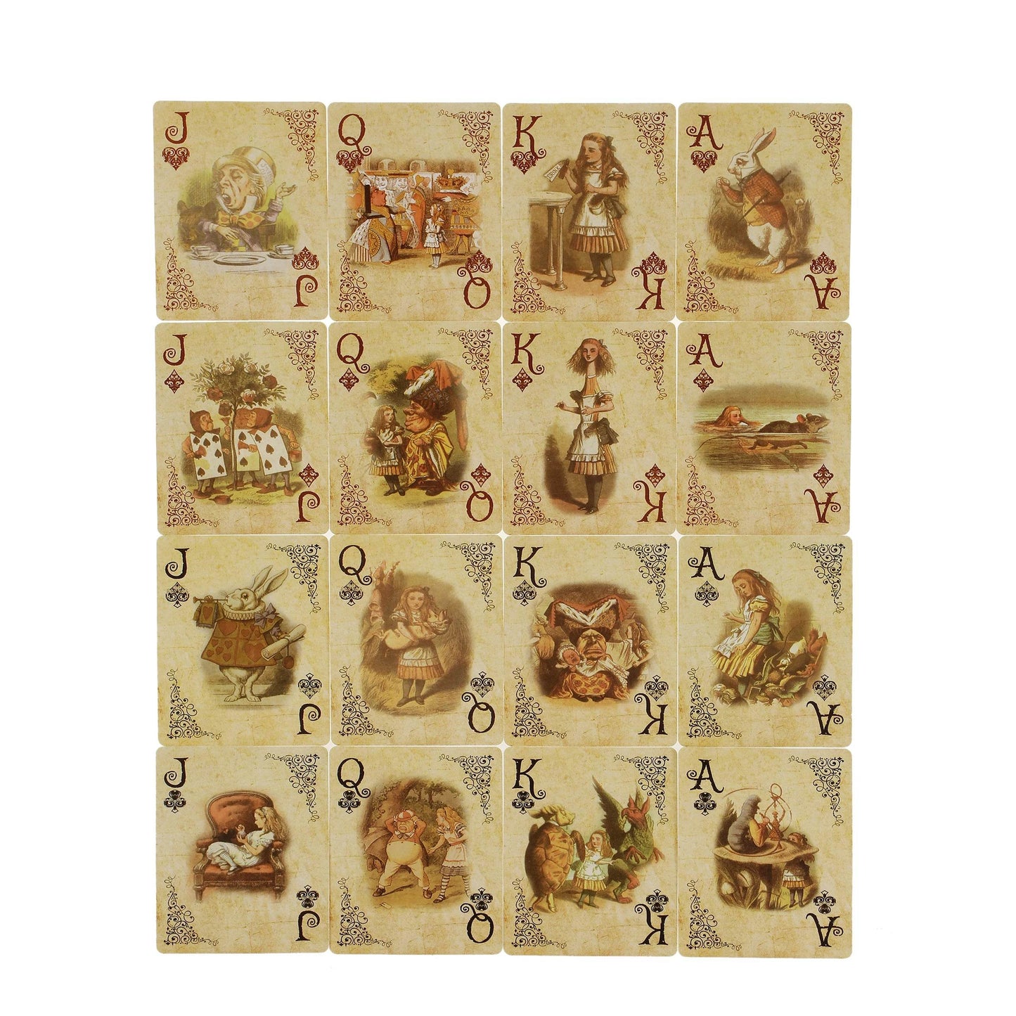 1Set Vintage Style Playing Cards Alice in Wonderland Poker Playing Cards Deck Board Games Retro Poker Never open - AIAZ