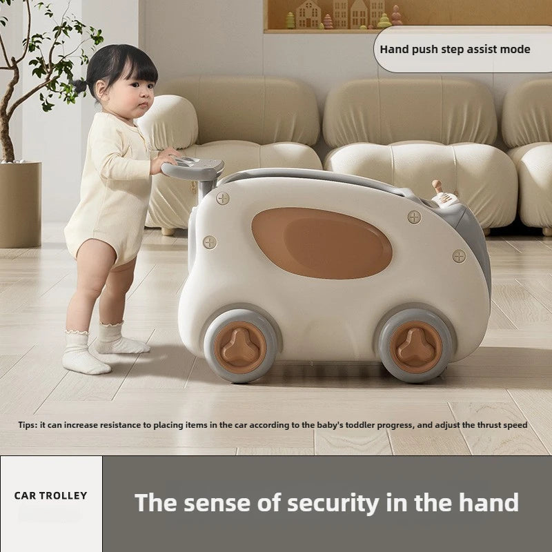 Multifunctional Anti-rollover and Anti-O-leg Baby Children's Toy Hand-pushing Balance Walker