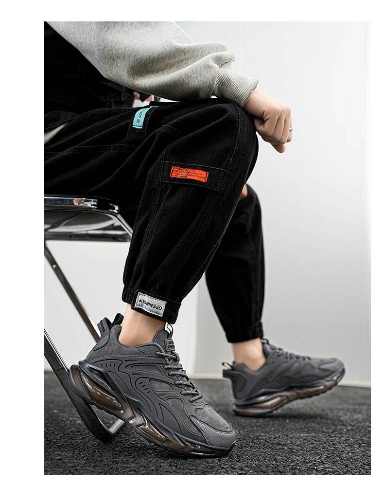 Men Shoes 2025 Casual Walk Air Cushion Marathon Breathable Lightweight Women's Comfortable Athletic Nonskid Sneakers - AIAZ