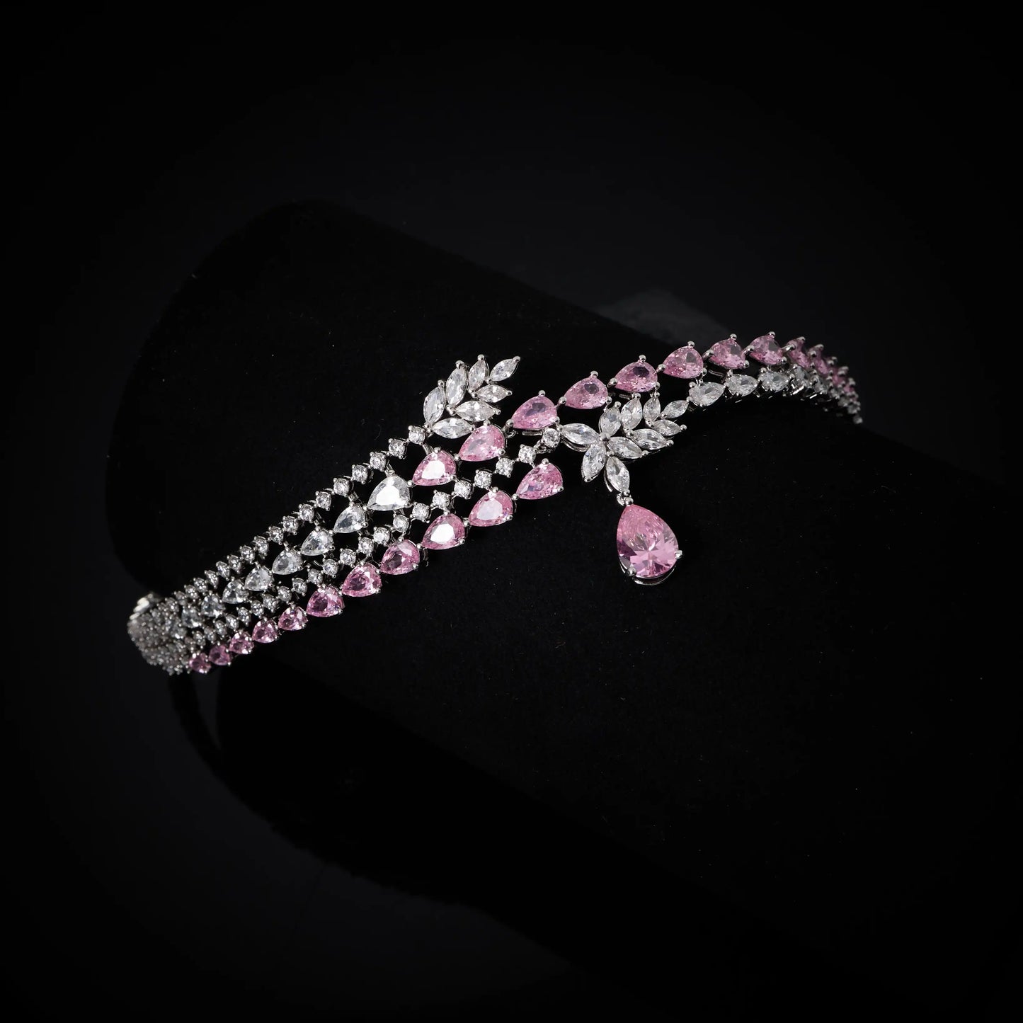 IN JEWELIFE Luxury Choker Neck Necklaces Gift Set for Women Jewelry Sets Unique Color Cubic Zirconia Wedding Accessories