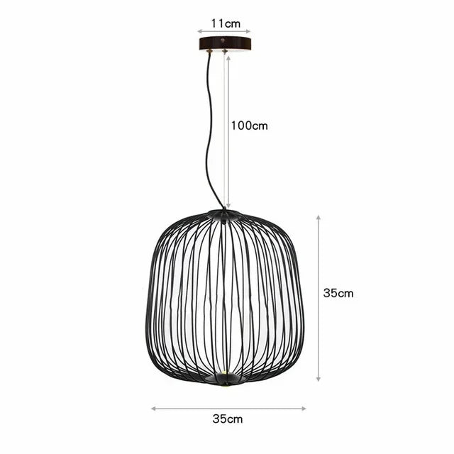 Replica Foscarini Spokes 1/2 Suspesnsion White Pendant Lamp Dining room Bar Kitchen Island Birdcage Light Italian Designer Lamp