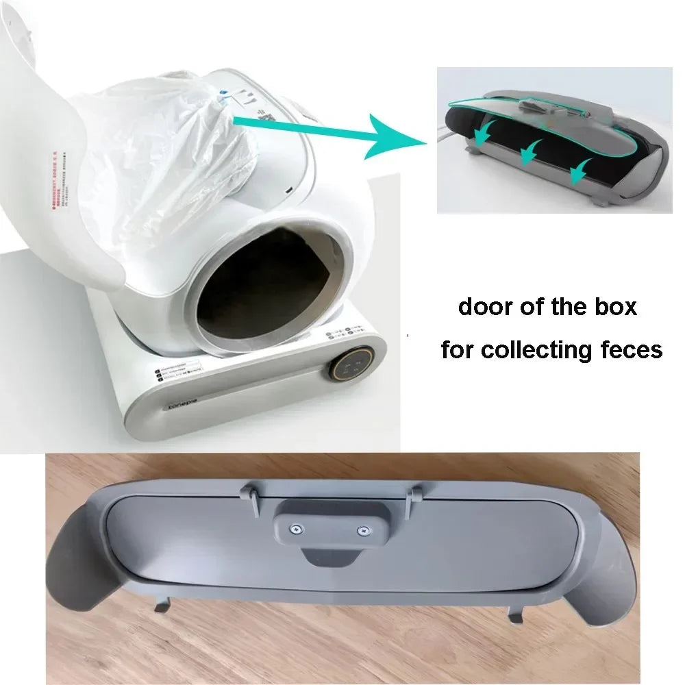 Silicone Pad for TONEPIE Automatic Cat Litter Box Accessories Bin Door Trash Bag Bottom Capsule Ventilation Litter Tray