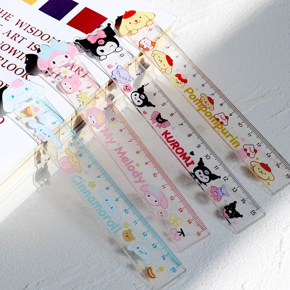 15cm Cute Ruler School Supplies Kawaii Accessories Drawing Tool Korean Stationery Fournitures Scolaires Student Regla Ruler - AIAZ