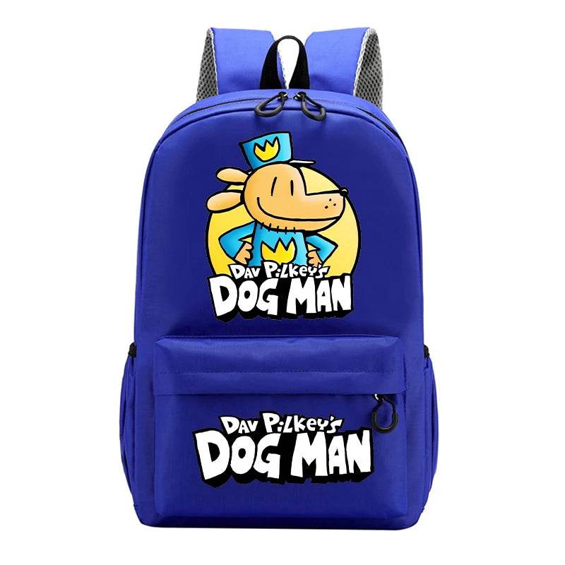 New Dog Man Kids Backpacks Boys Large-capacity School Backpack Cute Cartoon School Bags Children School Supplies Birthday Gifts - AIAZ
