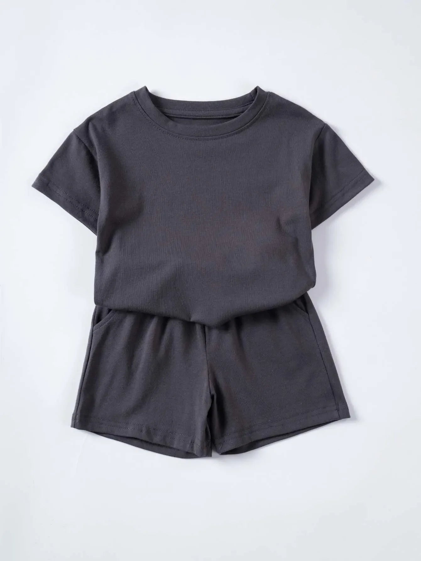 Summer Cotton Toddler 2pcs Boys Girls Printed Round Neck Top + Shorts Set Comfortable Skin-friendly Casual Clothing 2024 New