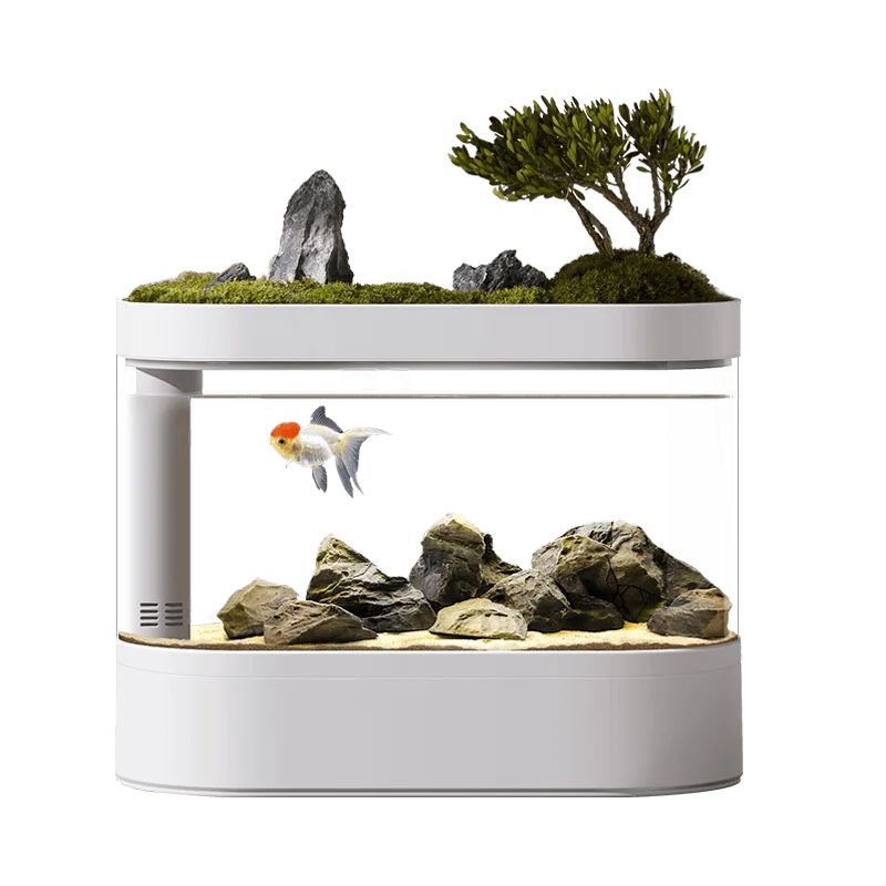 Smart Fish Tank Ecological Bottom Filter Fish Tank Desktop Aquarium Tank for Fish