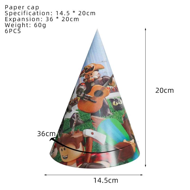 Hot Roblox Birthday Party Decor Game Balloons Disposable Tableware Backdrop For Kids Boy Party Supplies Baby Shower Toy Gifts - AIAZ